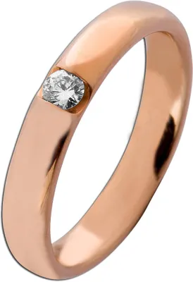Produktbild von Diamantring Rosegold 585 14 Karat Brillant 0.12ct Verlobungsring 18