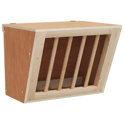 Image de vidaXL Râtelier à foin pour lapins 25x18,5x20,5 cm Sapin massif