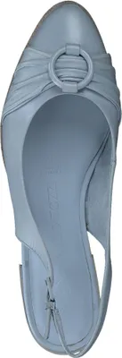 Produktbild von MARCO TOZZI Damen Pumps Slingback gerafft Zierschnalle spitze Form 2-29401-20, Größe:37 EU, Farbe:Blau
