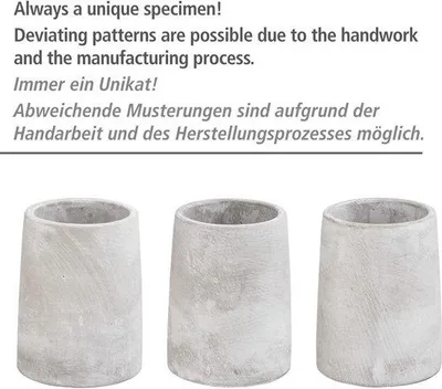 Produktbild von Famanu WC-Garnitur Villena mit Natursteinlook - Grau/Schwarz, Ø 11,5 x 38 cm