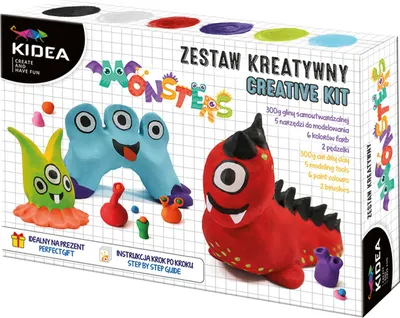 Produktbild von Kreatives Set Mit Selbsthärtenden Ton-Kidea-Monstern