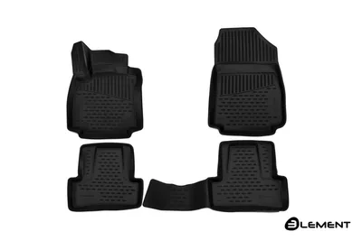 Zdjęcie produktu dla ELEMENT gumowe dywaniki podłogowe 3D do RENAULT Clio, 2012->, 4 szt.