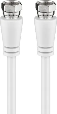 Produktbild von Goobay SAT Antennenkabel (class A, >85 dB), 2x geschirmt, F-Stecker > F-Stecker (vollständig geschirmt)