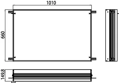 Produktbild von EMCO Emco Einbaurahmen ASIS prestige für UP-Lichtspiegelschrank, 1010x660mm