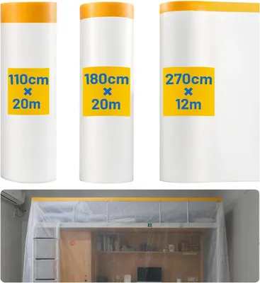 Image de Film protecteur adhésif, largeur 50 mm, matériel de peinture pour la cuisine