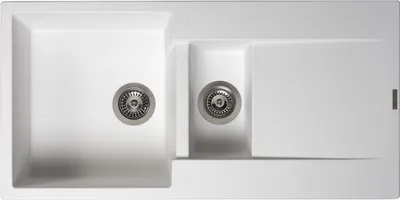 Produktbild von Reginox R30950 Regi Granit Spüle AMSTERDAM 15 Pure White ab 80 cm Schrankbreite / Auflagespüle / Einbauspüle