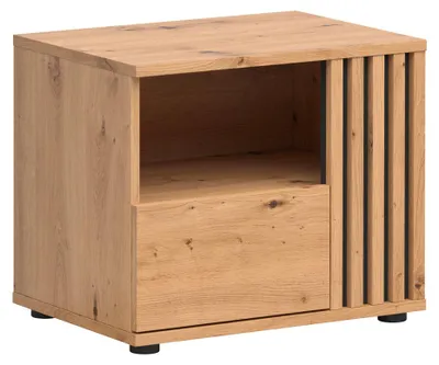 Produktbild von Nachttisch Ezra mit 1 Schublade, Holzoptik, 55cm