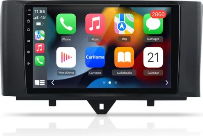 Zdjęcie produktu dla Android13 2+64G Für Mercedes benz Smart Fortwo 451 2010-2015 Autoradio GPS Navi Sat WIFI SWC BT USB 2DIN
