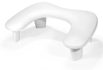 Produktbild von Nagelarmstütze Handauflage Nagelkissen - Weiß - Wasserdichtes Kunstleder - Für Nagelstudio und Maniküre