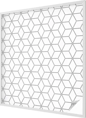Zdjęcie produktu dla Folia witrażowa - 116x100 cm - wzór witrażowy - nieprzezroczysta dekoracyjna folia do ochrony prywatności - samoprzylepna, ochrona UV - diamenty w kropki