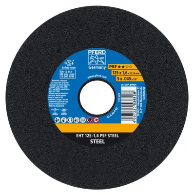 Zdjęcie produktu dla PFERD 61719021, 12,5 cm, 2,22 cm, 1,6 mm, 12200 RPM, 25 szt.