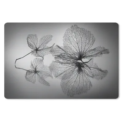 Produktbild von MuchoWow® Mauspad Mousepad Stilleben - Schwarz - Weiß - Blätter 27x18 cm - Mousepads - Maus Mat - Pad - Mausunterlage - Büroartikel - Desk Matten