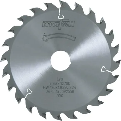 Immagine prodotto di Mafell Sägeblatt-HM 120 x 1,2/1,8 x 20 mm, Z 24, WZ | 092558