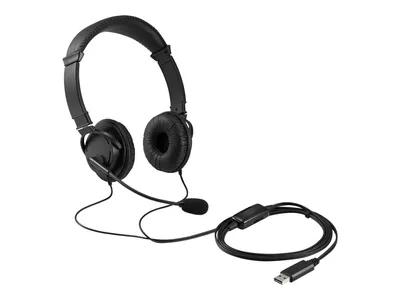 Produktbild von Kensington Classic USB-A Headset mit Mikrofon und Lautstärkeregler, Kabelgebunden