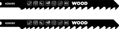 Produktbild von KWB Stichsägeblatt-Set, 626085, HCS-Stahl, 2 Stück