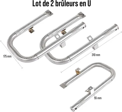 Image de Lot 2 brûleurs en u