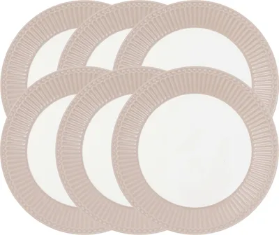 Produktbild von Greengate Alice Speiseteller creamy fudge 26,5cm Set6