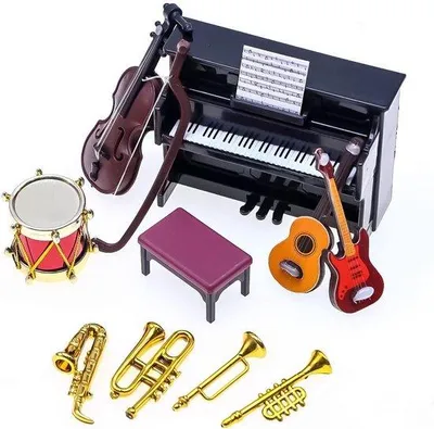 Image de Décoration verte, instruments de musique, décoration d'intérieur