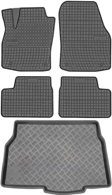Productafbeelding van Opel Astra III Hatchback (2004-2014) - SET: Rubberen vloermatten + bagageruimte mat