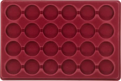 Produktbild von MC.Sammler Münzentableau Münztableau mit Schutzdeckel für 24 Münzen - 44mm Ø | Münzkoffer | Münzkassette | verschiedene Varianten zur Auswahl