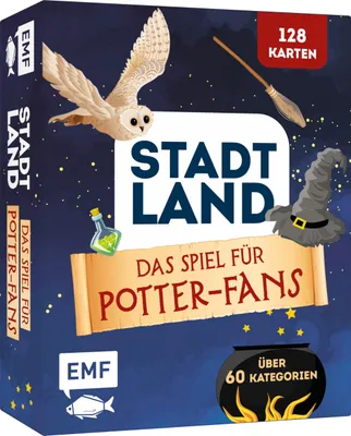 Produktbild von Kartenspiel: Stadt, Land, ... Das inoffizielle Spiel für Harry Potter-Fans mit 128 Karten