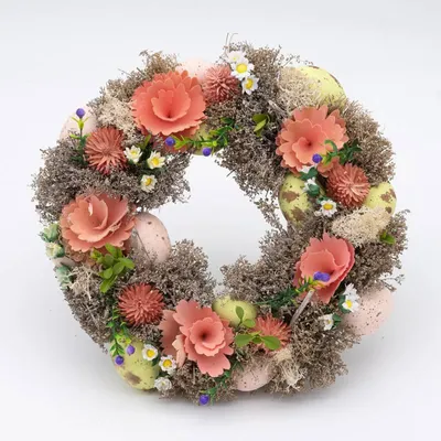 Produktbild von DECOLED Osterkranz, 30 x 8 cm, rosa Blüten