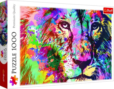 Produktbild von TREFL Puzzle Farbiger Löwe 1000 Teile