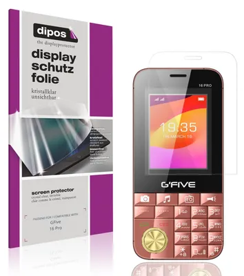 Produktbild von 4x Schutzfolie für GFive 16 Pro klar Displayschutzfolie Folie Display Schutz dipos