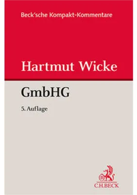 Immagine prodotto di Gesetz betreffend die Gesellschaften mit beschränkter Haftung (GmbHG)