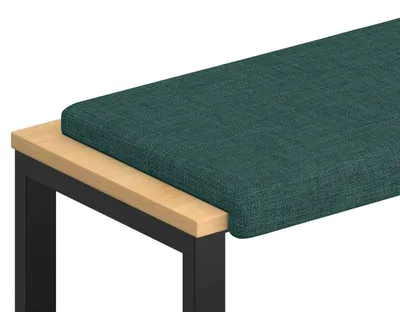 Produktbild von vidaXL Bankkissen Stoff Dunkelgrün Tiefe 35 cm