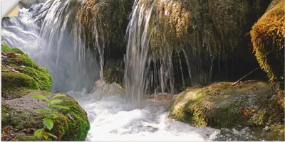 Produktbild von ARTland Wandbild, selbstklebend Wasserfall Größe: 150x75 cm