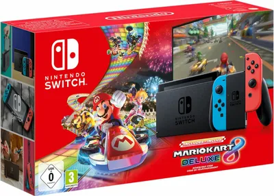 Produktbild von NINTENDO SWITCH Bundle Mario Kart, Farbe:Schwarz
