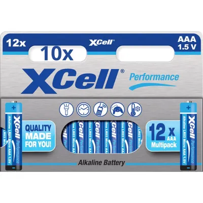 Obrázek produktu pro 120x baterie XCell Performance 1,5V LR03 AAA AlMn (10x 12 ks v blistru)