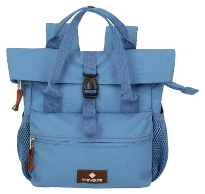 Zdjęcie produktu dla Travelite Basics – Mini torba podróżna z krótką rączką, wykonana z denimu