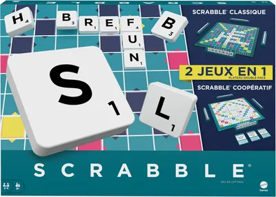 Zdjęcie produktu dla Gra stołowa Mattel Scrabble (FR) (1 szt.)