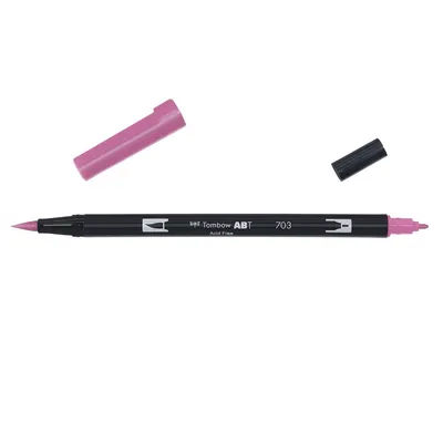 Zdjęcie produktu dla Tombow ABT-703ABT Dual Brush Pen 703 różowy różowy
