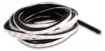 Image de Bürstenstreifen selbstklebend 8 mm - Länge 5 m schwarz