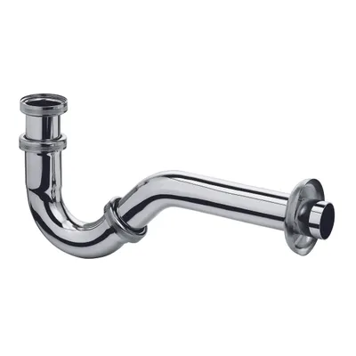 Image de Kludi Siphon tubulaire pour bidet DN32 chromé avec rosace, 1 pièce.