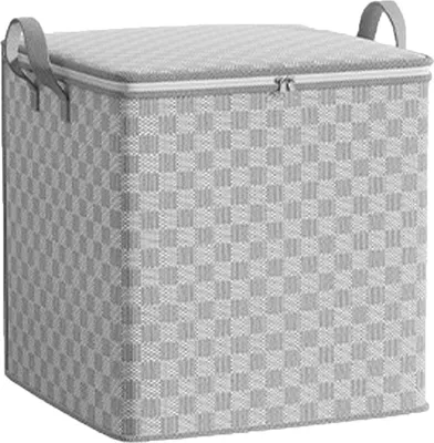 Produktbild von Aufbewahrungstasche für Kleidung, Schrank-Organizer mit verstärktem Griff, großes Fassungsvermögen, faltbares Design, Aufbewahrungsbehälter für Bettdecken