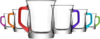 Immagine prodotto di Set di tazze colorate per bevande calde da 223 ml, confezione da 6
