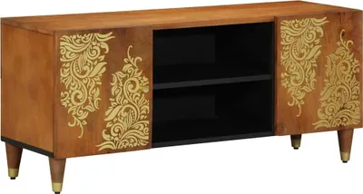 Obrázek produktu pro Televizní skříň s policí Medová hnědá 105 x 33 x 46 cm