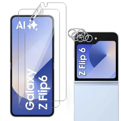 Produktbild von 2X Panzerfolie für Samsung Galaxy Z Flip 6 5G Kamera Displayschutz Schutzglas