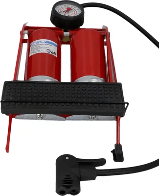 Produktbild von FISCHER Fuß-Luftpumpe Doppelzylinder mit Manometer