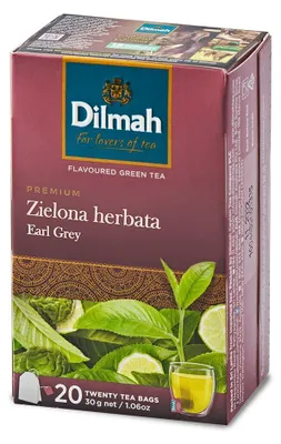Obrázok produktu pre Dilmah Earl Grey zelený čaj 20 čajových vrecúšok