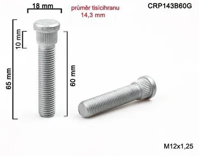 Produktbild von ALUTECHNIK Radbolzen 45642 12.4mm