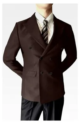 Produktbild von Herren Sakko Regular Fit Zweireihiger Blazer Sportlich Freizeit Blazer Jackett 1 Knopf Sportsakko Anzugjacke Weihnachtssakko Cord Weihnachtsjacke
