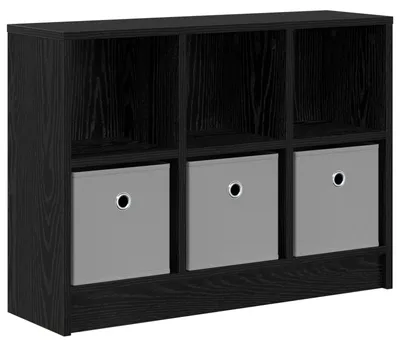Produktbild von Eleganten-Stil Kommode Sideboard - Wohnzimmerschrank - für Flur, Schlafzimmer - Schwarz Eichen-Optik 73,5x22,5x53,5 cm - Kommoden - Möbel26