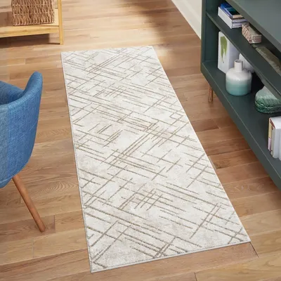 Image de Solidchoice - Tapis de couloir crème, 80 x 300 cm