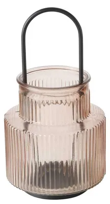 Produktbild von Glaslaterne aus geriffeltem Glas RIFFA, Ø 12,9 cm