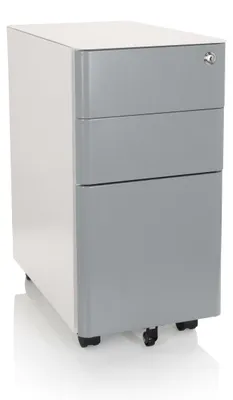 Produktbild von hjh OFFICE Rollcontainer mit 3 Schubladen COLOR I Bürowagen Stahl 59.5 x 30.0 x 50.0 cm